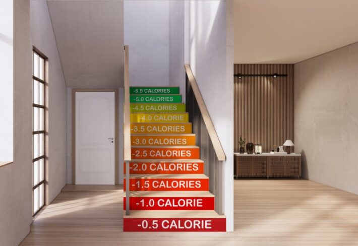 Calore, Choose Stairs Burn Calories Wallpaper Mural