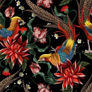 Floravian, Dark Paradise Wallpaper