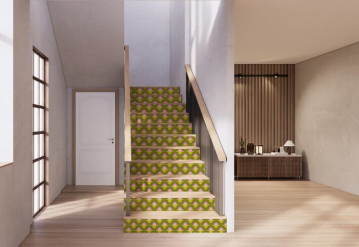 Petrona, Vintage Pink Blossom Motif Wallpaper