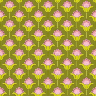 Petrona, Vintage Pink Blossom Motif Wallpaper
