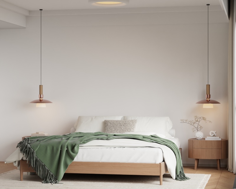 scandinavian bedroom wallpaper