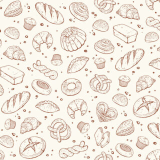 Bakesborough, Whimsical Bakery Illustration Wallpaper m
