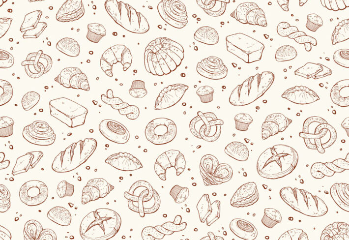 Bakesborough, Whimsical Bakery Illustration Wallpaper m