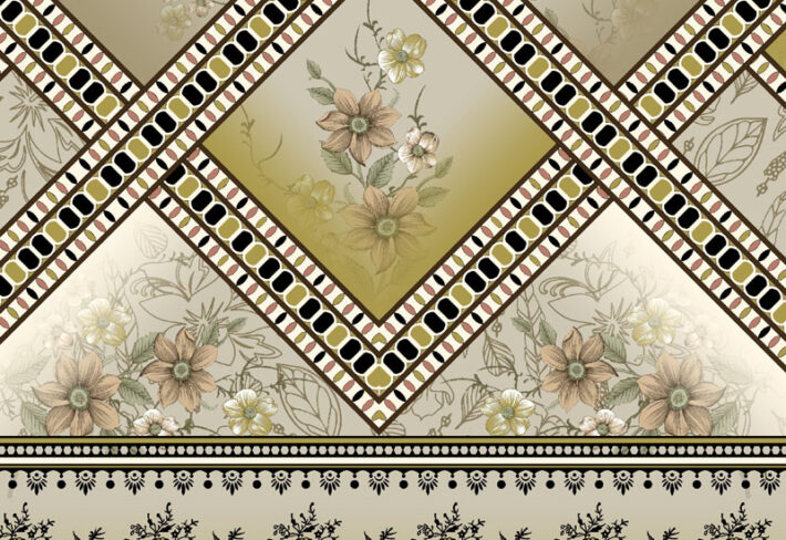 Trellis Bloom, Ethnic Decorative Wallpaper