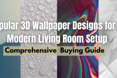 Popular 3D Wallpaper Designs for a Modern Living Room Setup