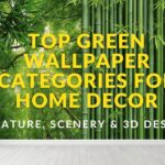 green wallpaper decor