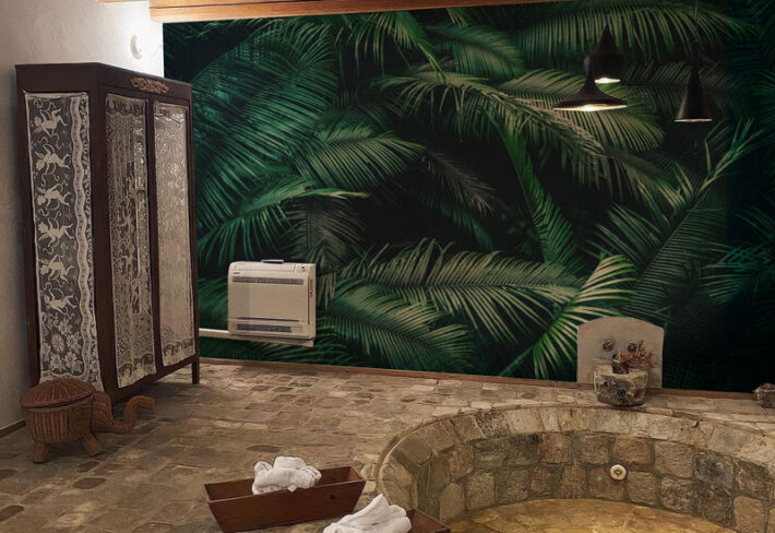 Palmera, Enchanted Green Leaf Mural