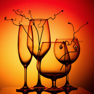 Svarnin, Sunset Goblet Silhouette Mural