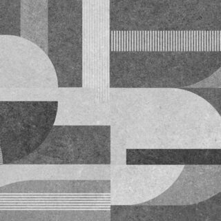 Crescenta, Dynamic Monochrome Stone Panel Wallpaper