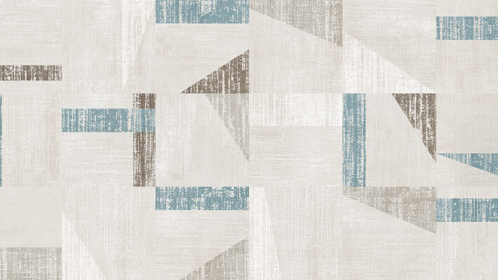 Lineworks, Distressed Geometric Accent Wallpaper