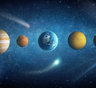 Stellara, High-Resolution Solar System Mural Wallpaper