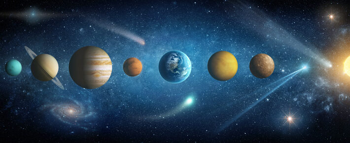 Stellara, High-Resolution Solar System Mural Wallpaper