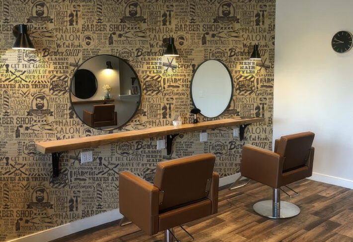 Montford, Gentleman’s Grooming Mural