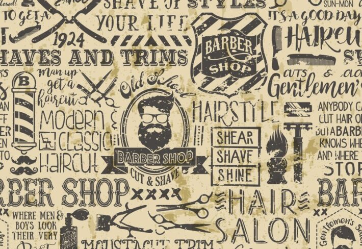 Montford, Gentleman’s Grooming Mural