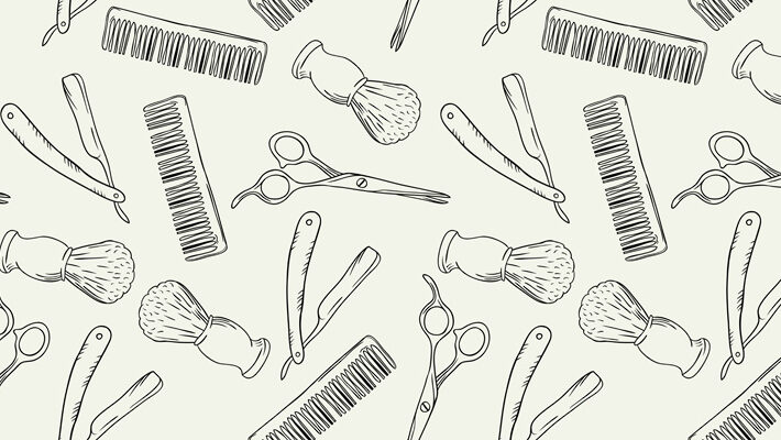 Remington, Grooming Essentials Pattern Wallpaper