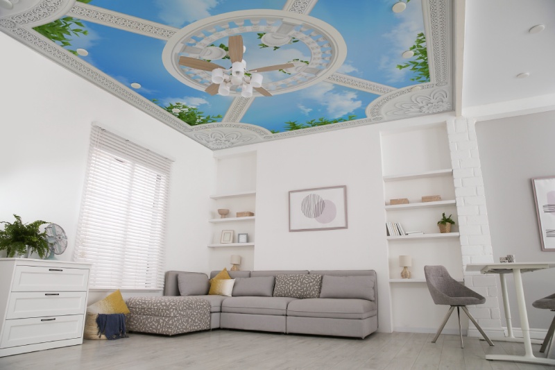 Castelune, Classical Sky Pavilion Wallpaper Mural