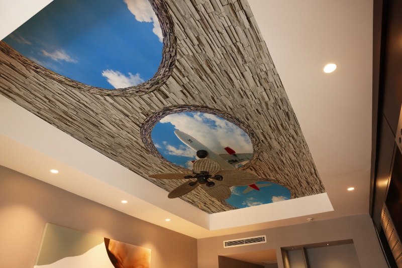 Jetwell, Flightscape Windows Ceiling Wallpaper
