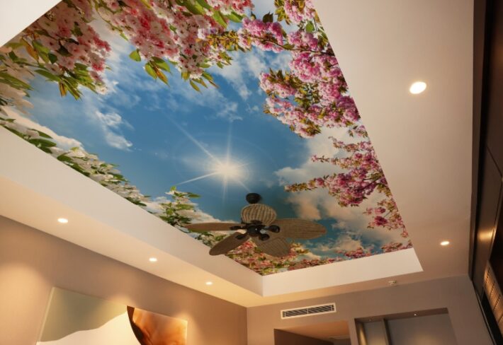 Portavia, Floral Cloud View Wallpaper Mural