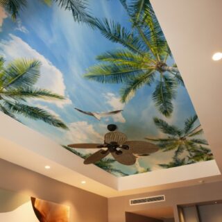 Solaria, Palm Canopy Sky Wallpaper Mural