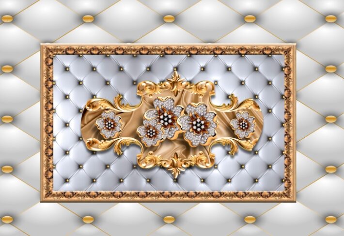 Velvetia, Luxurious Jewel Accent Wallpaper Mural