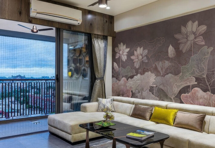 Petalsong, Soft Dreamlike Lotus Garden Mural