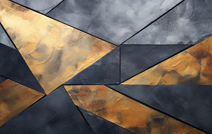 Falcrest, Premium Dark-Base Radiant Gold Accents Mural Wallpaper