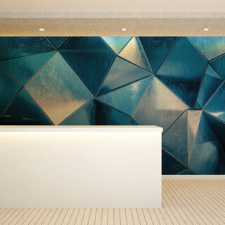 Frostium, Frozen-Metal Inspired 3D Texture Wallpaper Mural