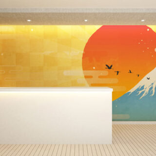 Solisya, Sun-Mountain Harmony Wallpaper Mural