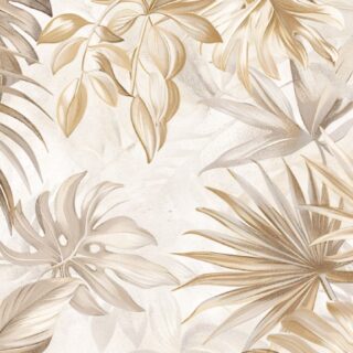 Palmont, Muted Blend of Leaves Wallpaper Mural
