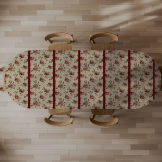 Pompadour, Classic Striped Floral Motif Wallpaper Mural