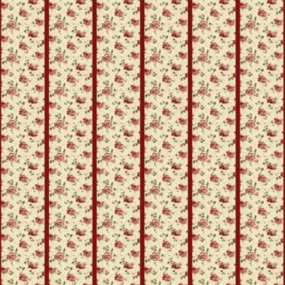 Pompadour, Classic Striped Floral Motif Wallpaper Mural