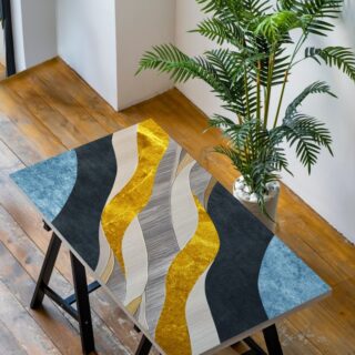 Stravelle, Soft Sculpted Texture Golden and Stone Ripples Wallpaper Mural