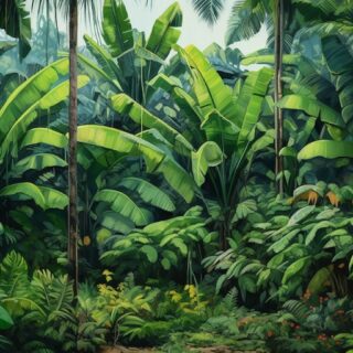 Junglistic, Realistic Tropical Jungle Escape Wallpaper Mural