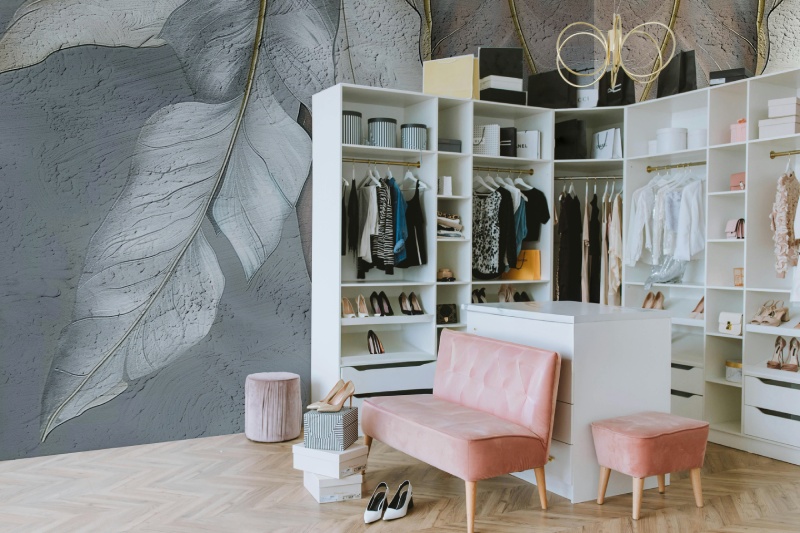 Taruva, Textured Leaf Mural Inspired by Indian Motifs Wallpaper