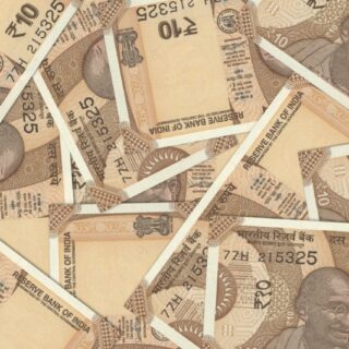 10 Numbri, Ten Rupees Indian Currency Wallpaper Mural