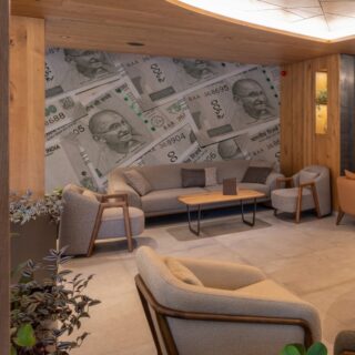 Artha, Contemporary Indian Currency Wallpaper Mural