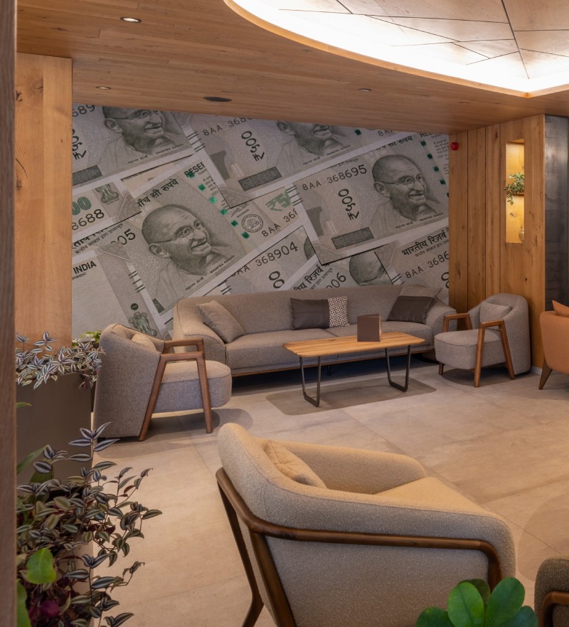 Artha, Contemporary Indian Currency Wallpaper Mural