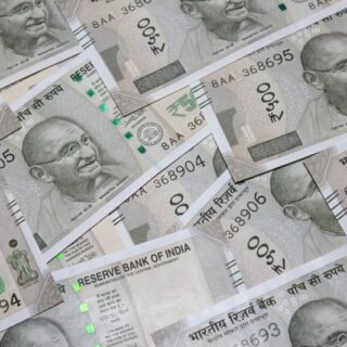 Artha, Contemporary Indian Currency Wallpaper Mural