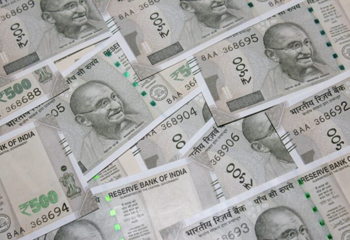 Artha, Contemporary Indian Currency Wallpaper Mural