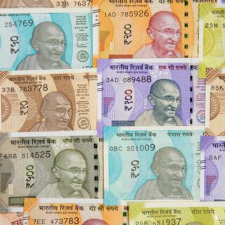 Rupiq, Iconic Indian Currency Grid Wallpaper Mural