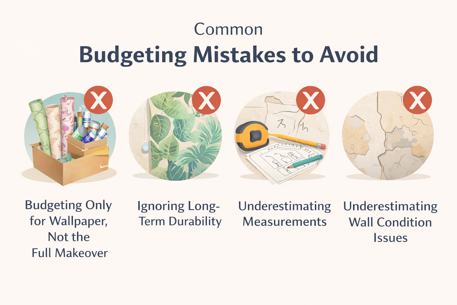 Common wallpaper budgeting mistakes