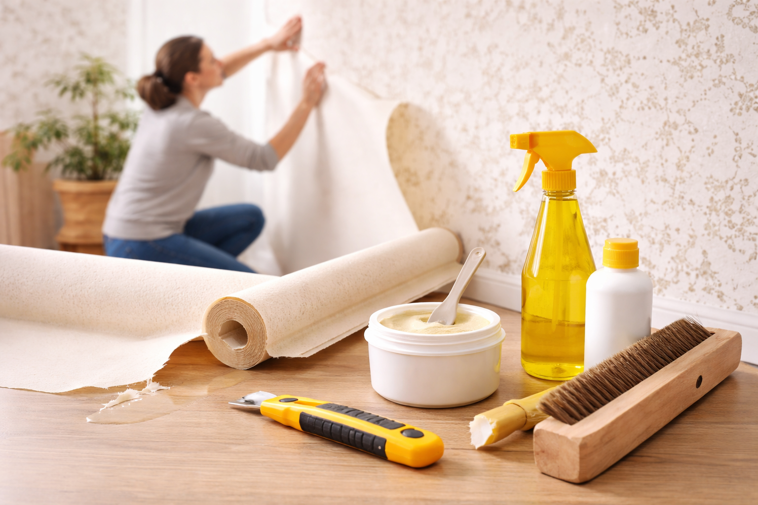 Wallpaper tools in action