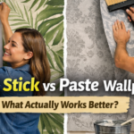 Peel & stick vs paste wallpaper comparison