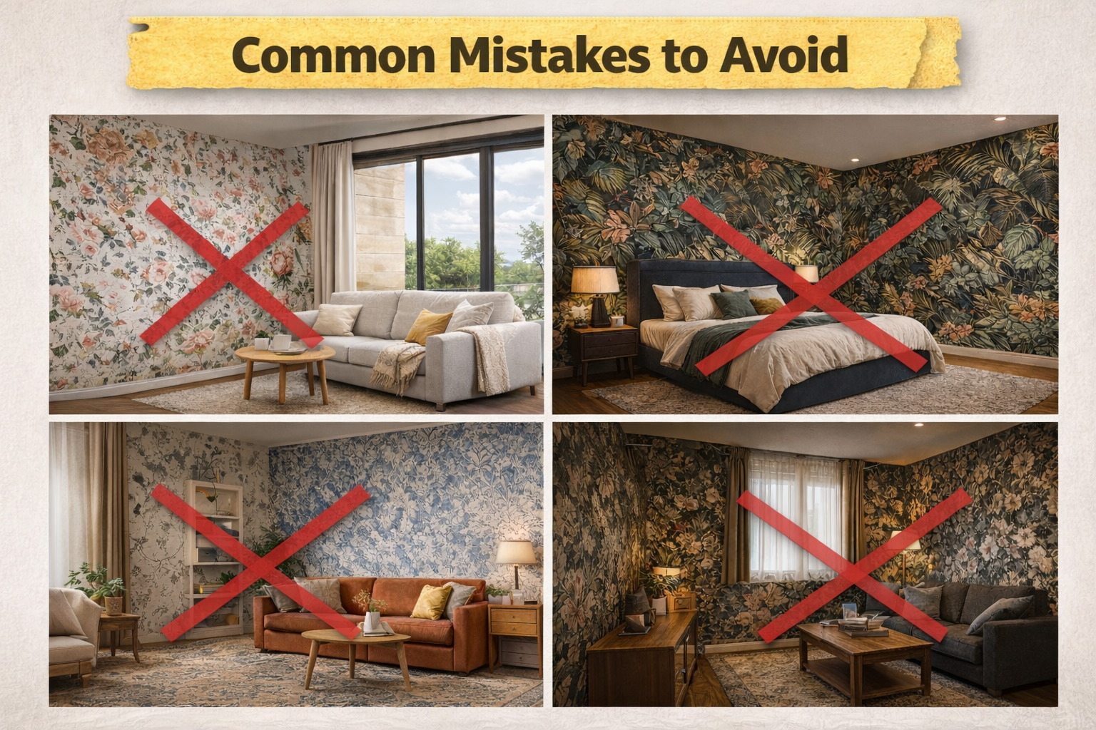 Common wallpaper mistakes to avoid