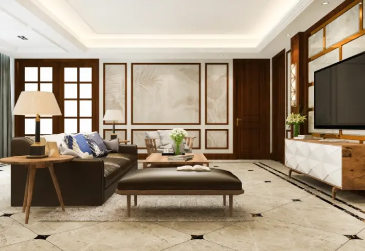 Komalvan, Soft Botanical Palm Leaves Wallpaper Mural