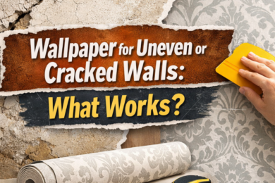 Wallpaper solutions for cracked walls
