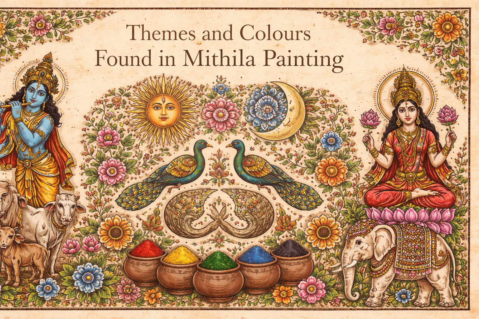Mithila artwork: divine beauty and harmony