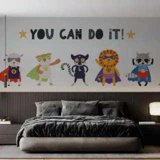 Toonara, Cute Superhero Inspiring Wallpaper Mural