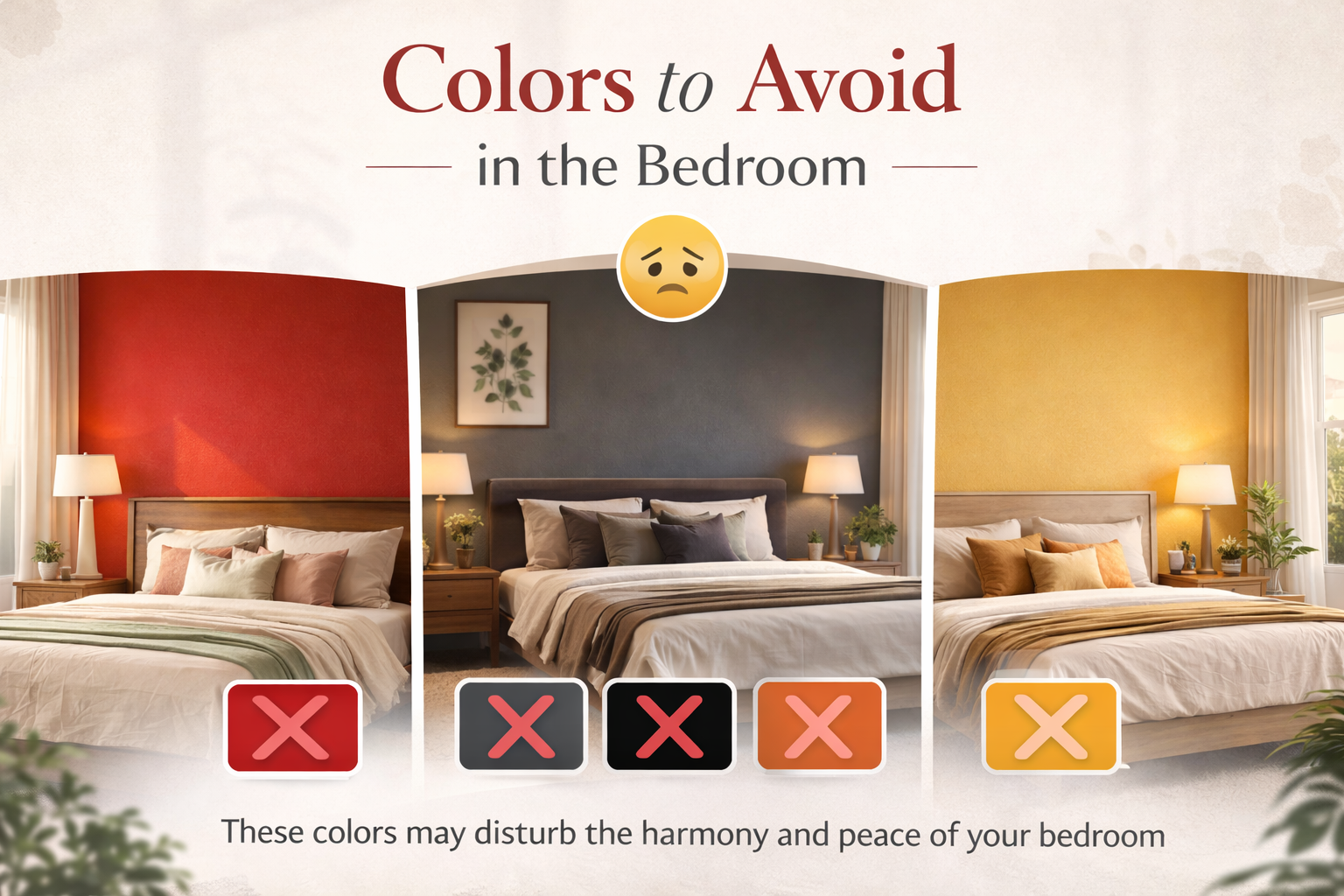 Colors to Avoid in the Bedroom