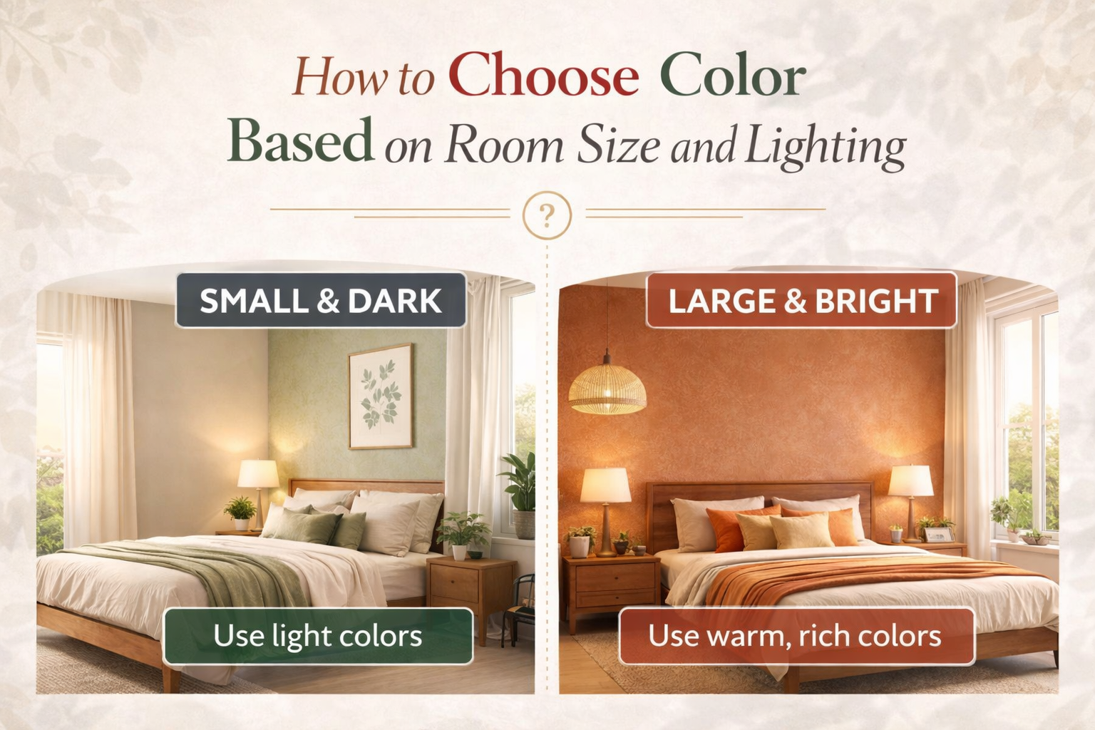 How to Choose Color Based on Room Size and Lighting